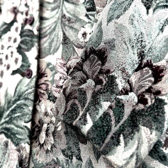 Sag Harbor 90s Boxy Tapestry Blazer Jacket Floral Purple Green Womens Sz 16 - Picture 7 of 9